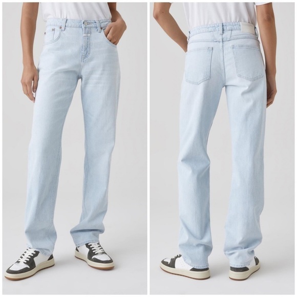 Closed Denim - New Closed Denim Briston Straight Jeans Rigid Cotton Organic Sz 28